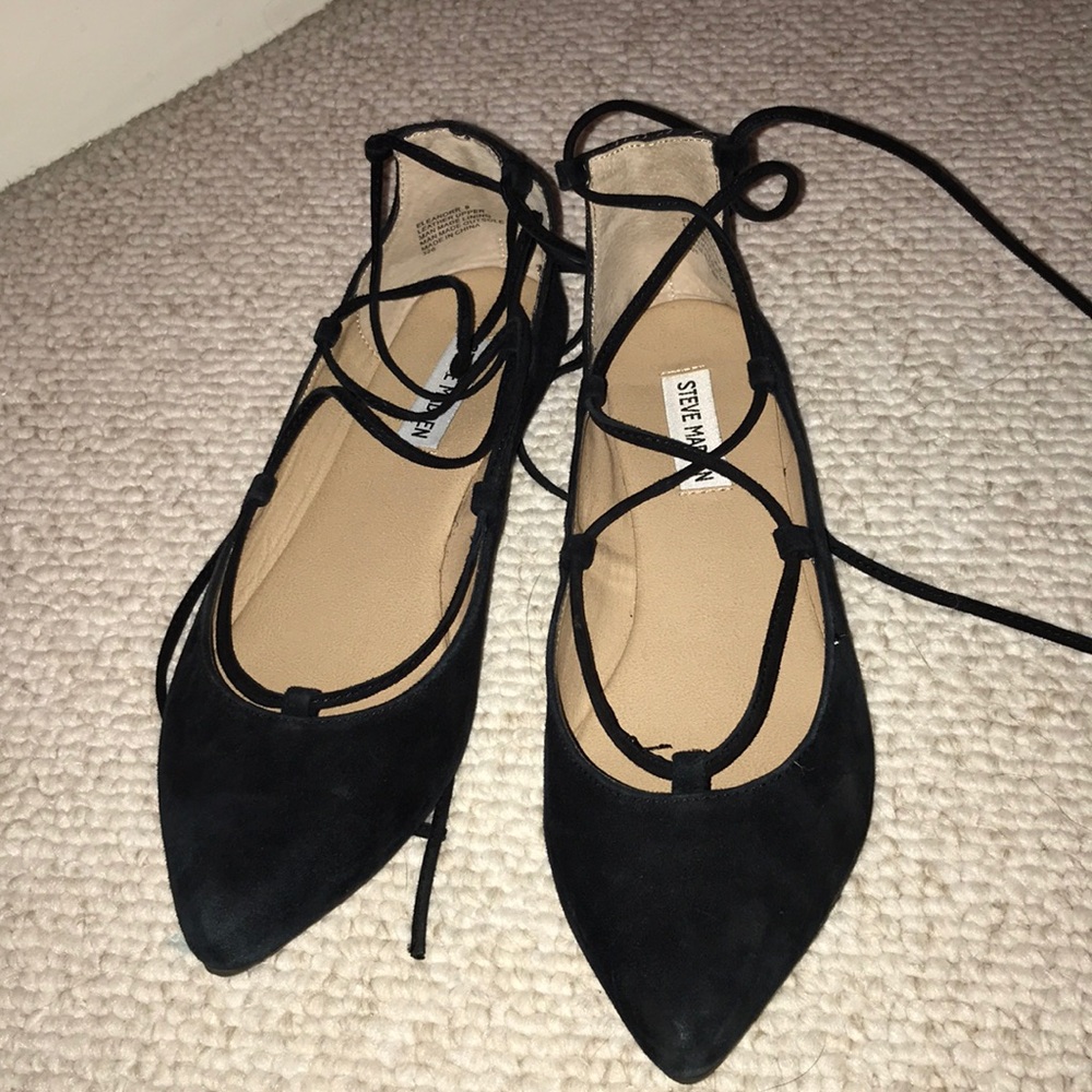 Steve Madden lace up flats